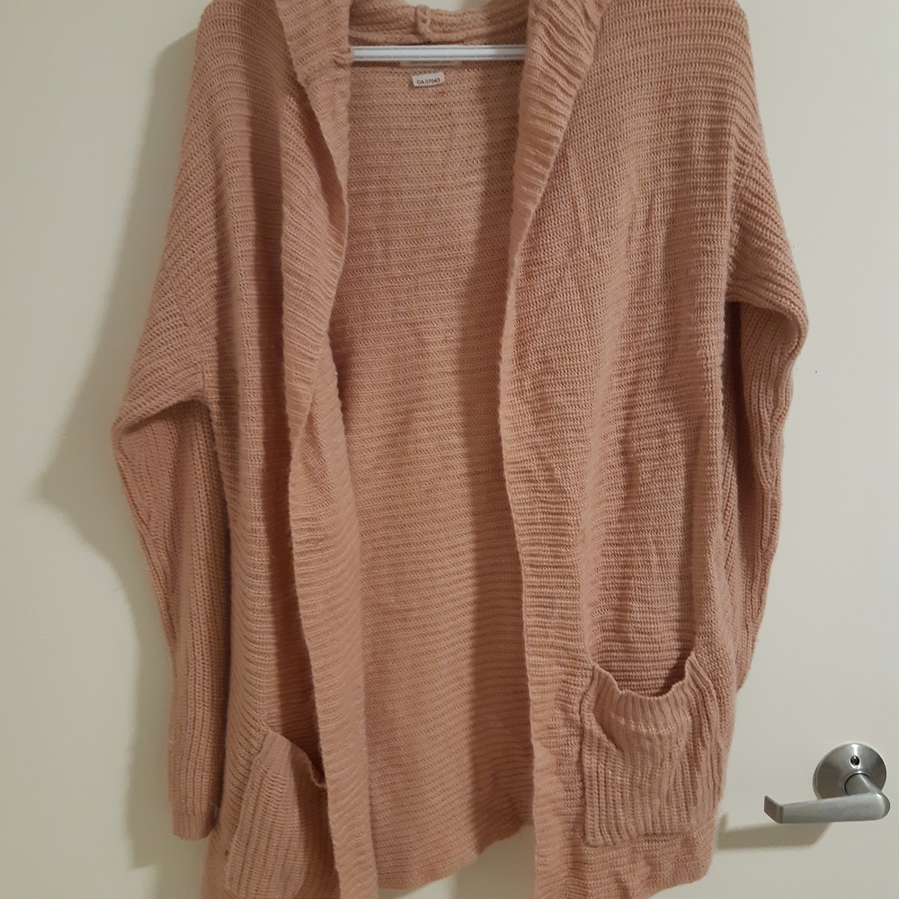 Cozy Open-Front Cardigan in Dusty Rose